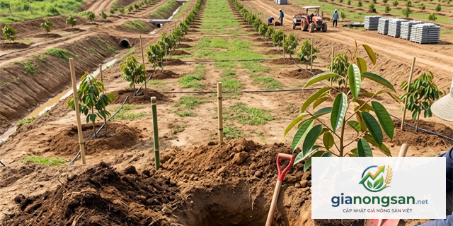 Hướng Dẫn Toàn Diện Của GiaNongSan.Net: Kỹ Thuật Trồng Sầu Riêng Trên Đất Phèn Đạt Năng Suất Khủng Và Bền Vững